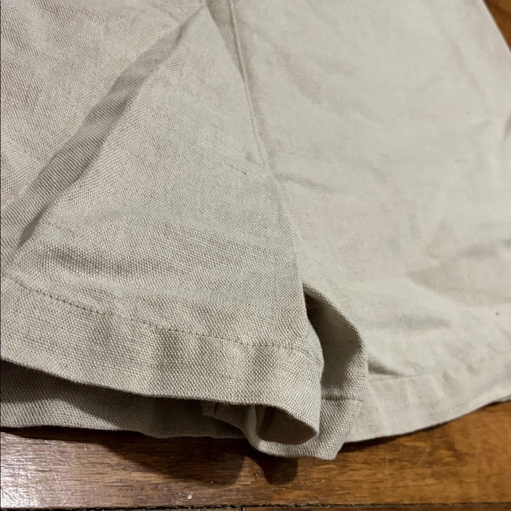 Vintage Dockers Tan Women's Skort with‎ Button Detail big linen cotton